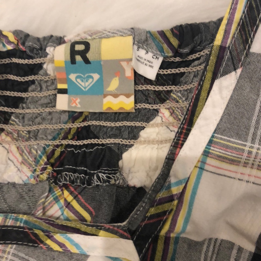 Roxy Plaid Beach Dress - Picture 3 of 8